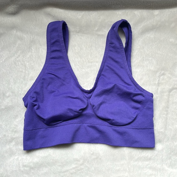 FREE WITH PURCHASE - Set of Two Purple Sports Bras - Picture 5 of 7